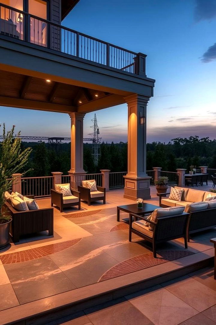 Luxury Outdoor Layout - 22 Deck and Patio Combination Ideas