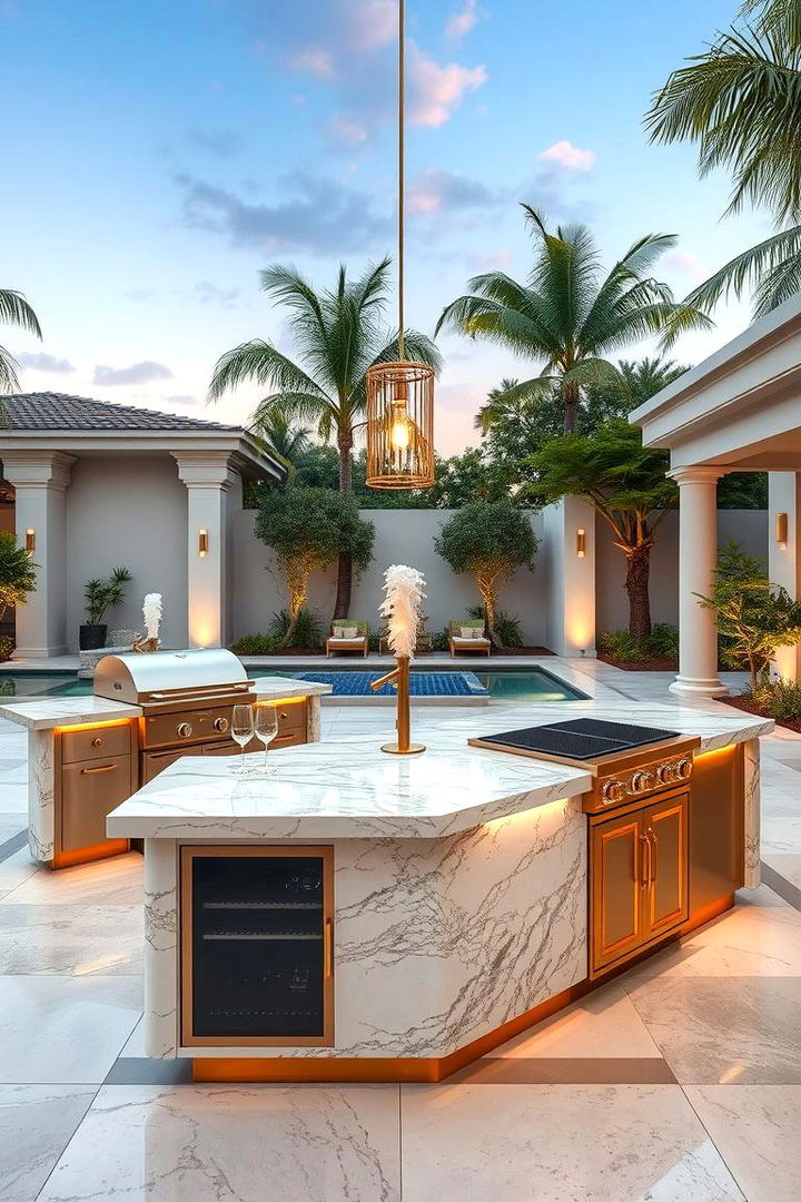 Luxury Resort Vibes - 22 Outdoor Kitchen Island Ideas