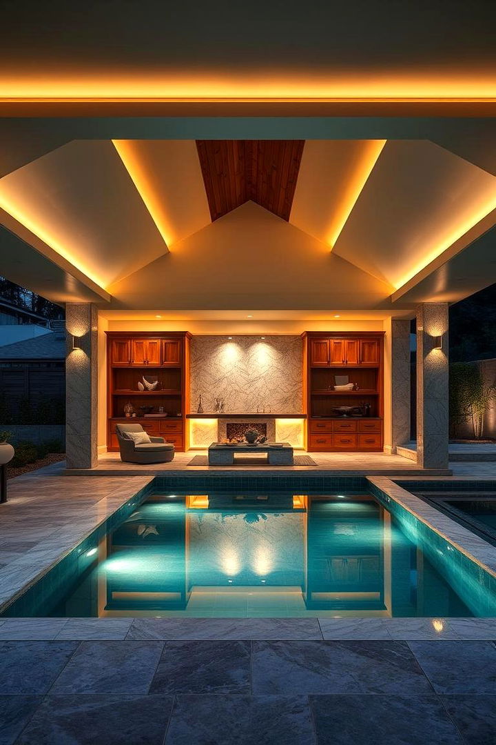 Luxury Retreat Pool Shed - 22 Pool Shed Ideas