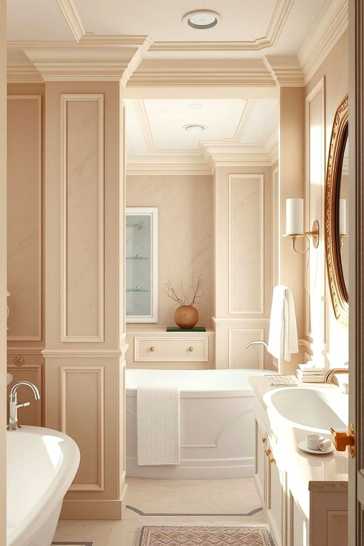 Luxury Simplicity - 22 Beige and White Bathroom Ideas