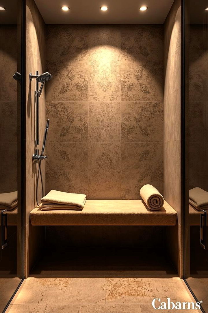 Luxury Spa Inspired Bench - 22 Shower Bench Ideas