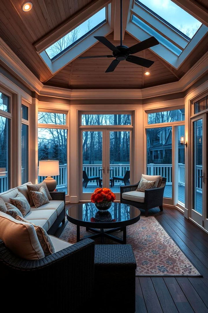 Luxury Sunroom Escape - 22 Sunroom and Deck Combo Ideas