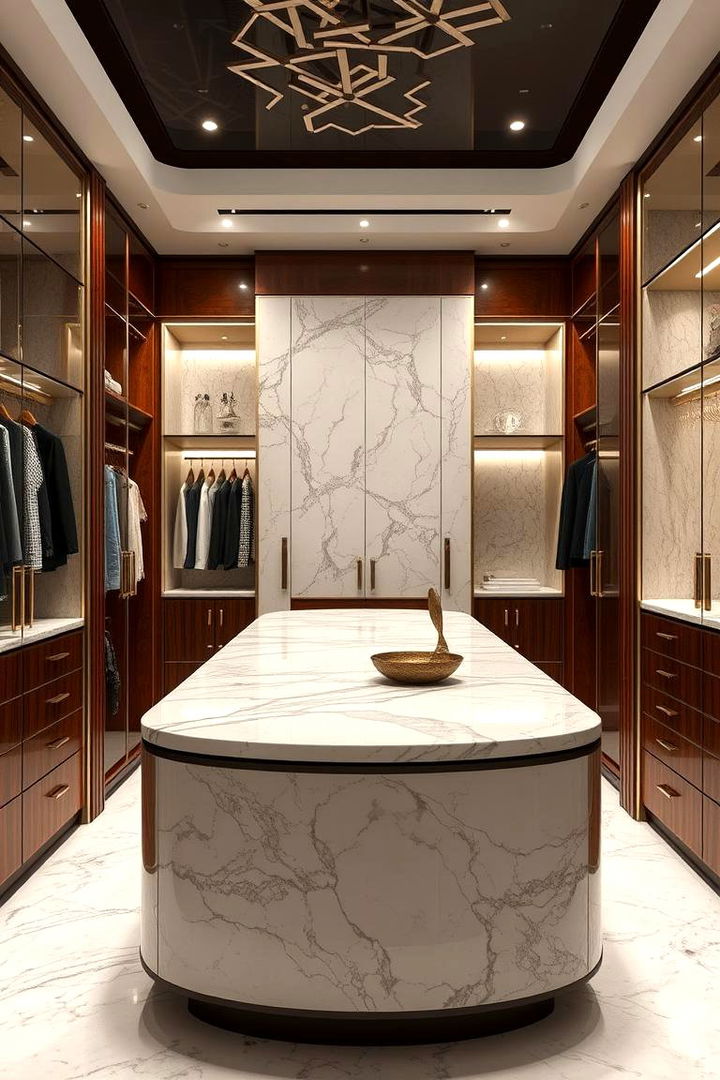 Luxury Touches and Finishes - 22 Closet Island Ideas