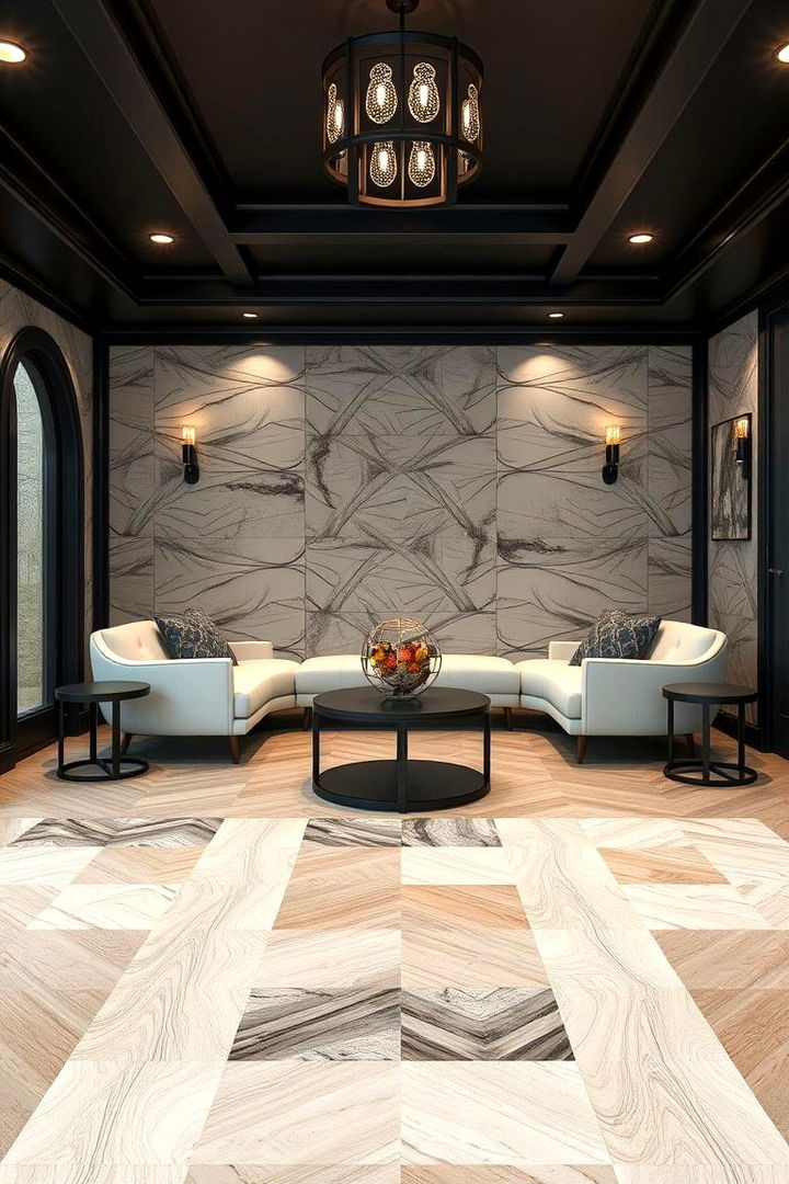 Luxury Vinyl Tiles - 22 Man Cave Flooring Ideas