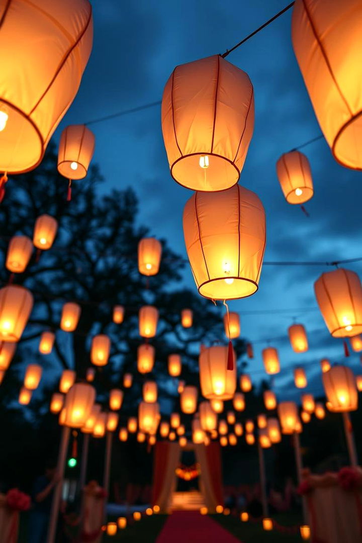 Magical Lantern Light Ceremony - 22 Romantic Wedding Ideas
