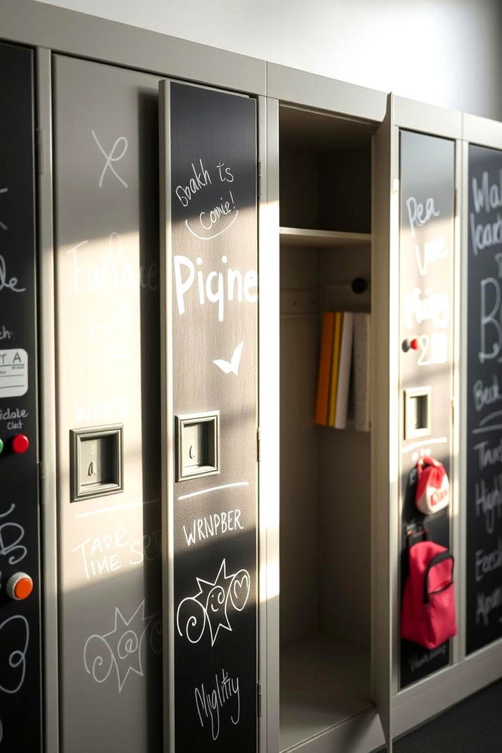 Magnetic Chalkboard Art - 22 Locker Decor Ideas