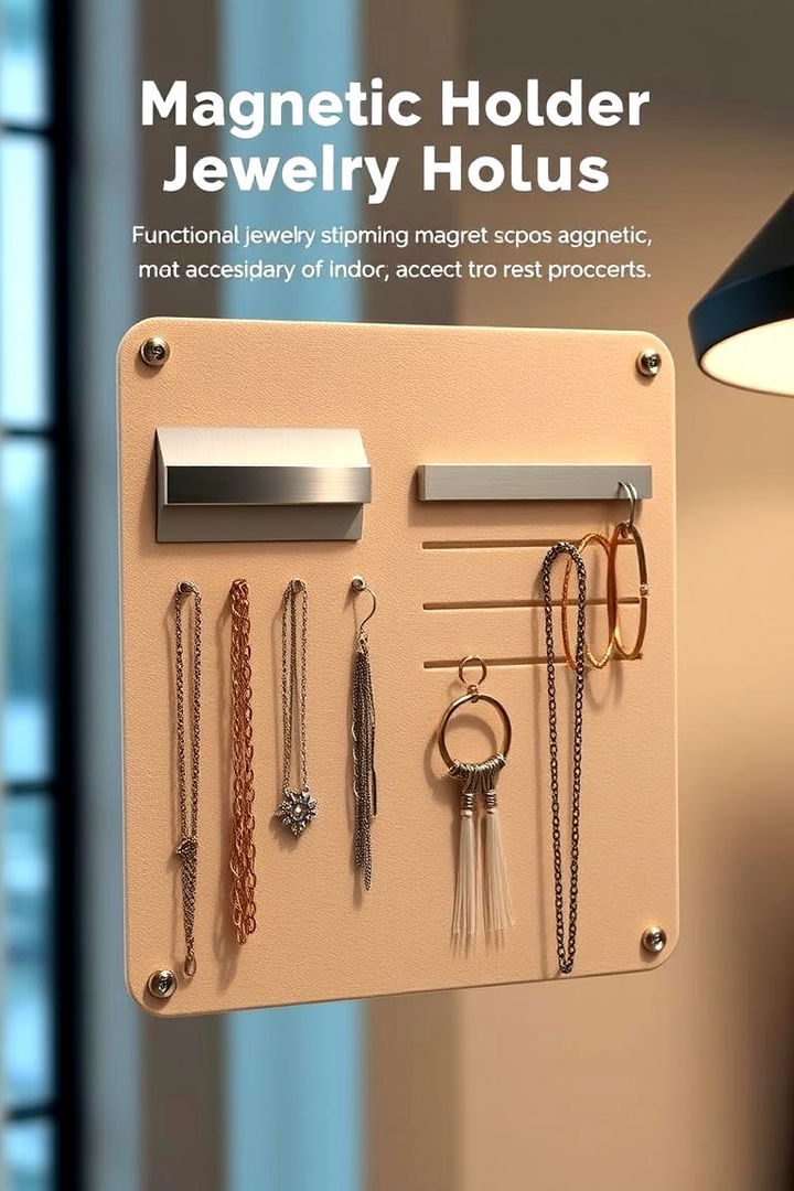 Magnetic Jewelry Holder - 22 Jewelry Storage Ideas
