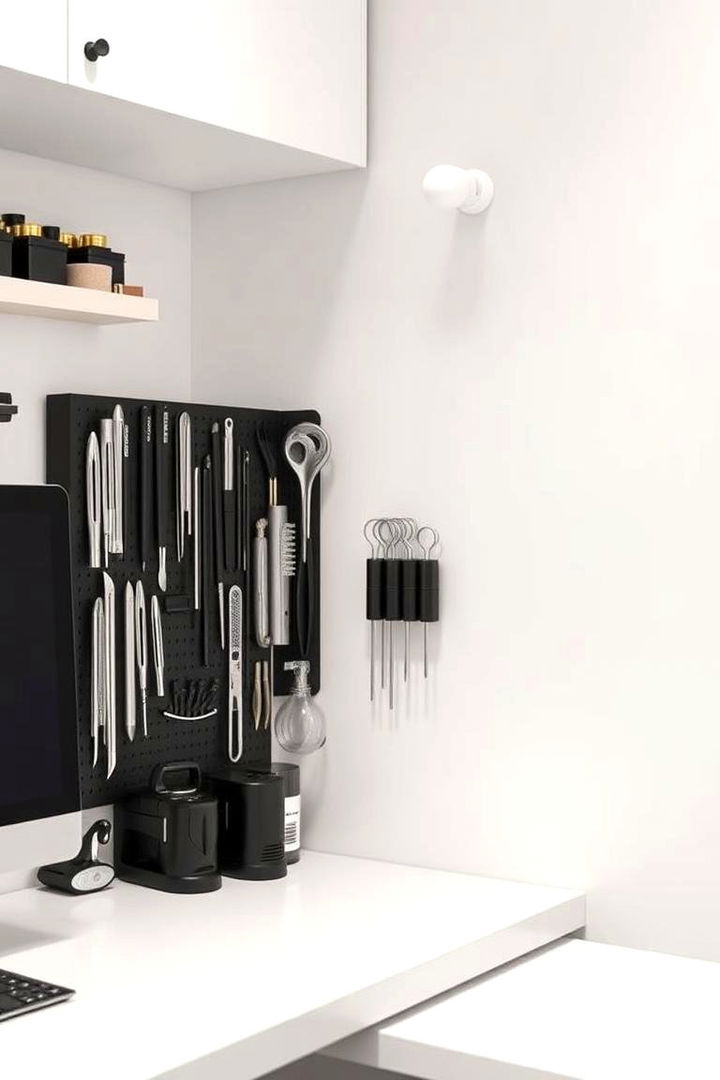 Magnetic Organizers for Metal Tools - 22 Craft Room Organization Ideas