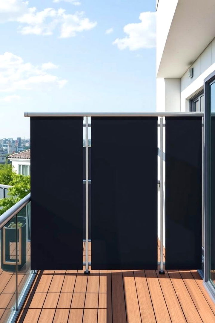 Magnetic Privacy Panels - 22 Balcony Privacy Ideas