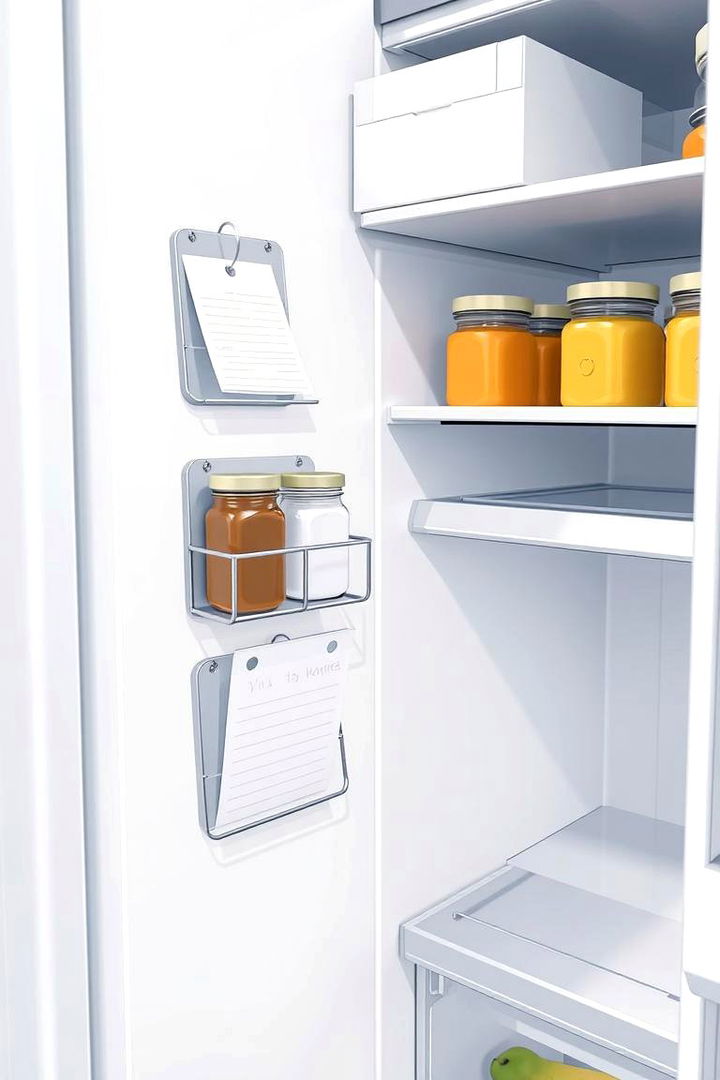 Magnetic Racks for Extra Storage - 22 Fridge Organization Ideas