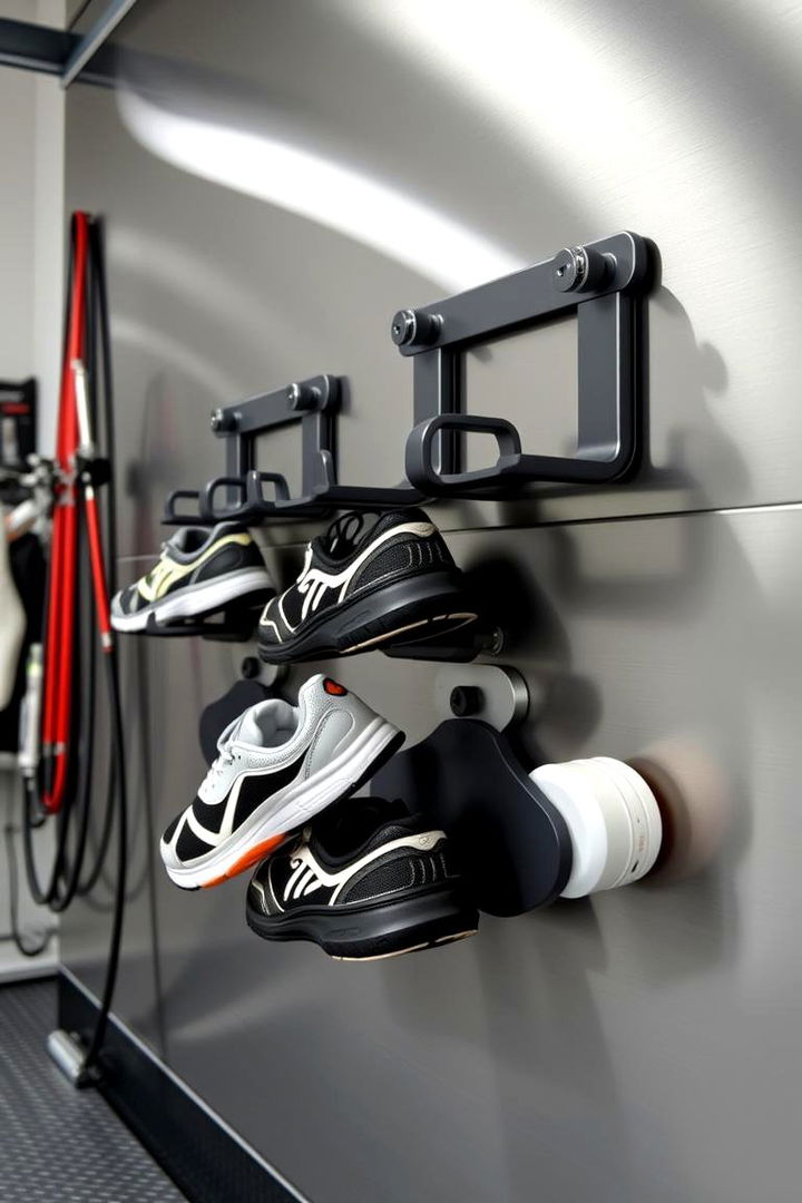 Magnetic Shoe Holders - 22 Garage Shoe Storage Ideas