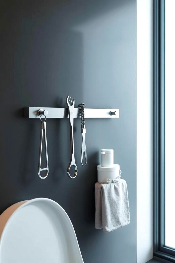 Magnetic Strips Utility - 22 Over Toilet Storage Ideas