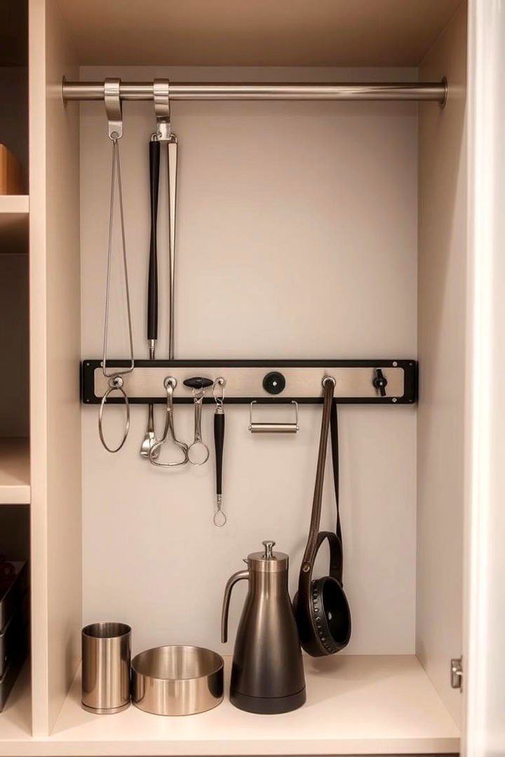 Magnetic Wall Strips for Accessories - 22 Hall Closet Organization Ideas