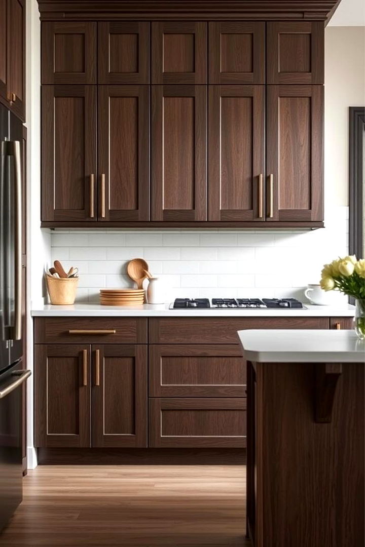 Maintenance Ease - 22 Dark Wood Kitchen Cabinets