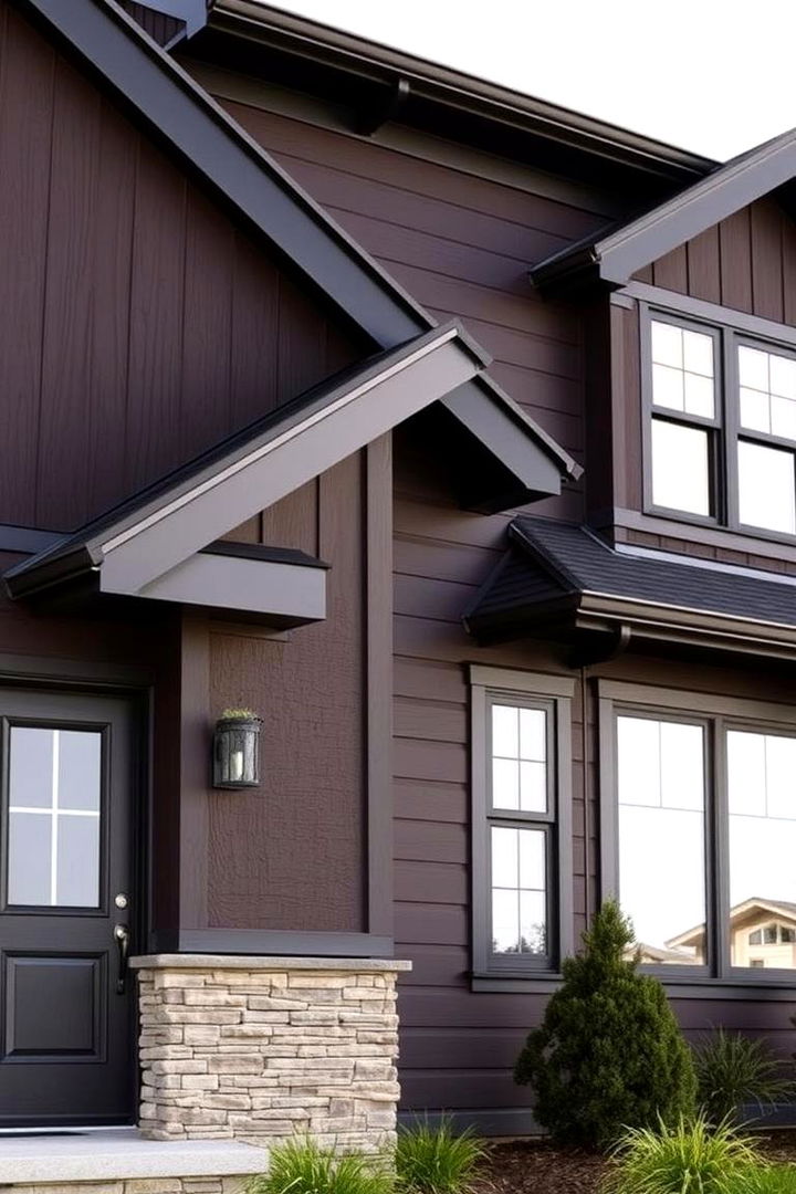 Maintenance and Durability Benefits - 22 Dark Brown House With Black Trim