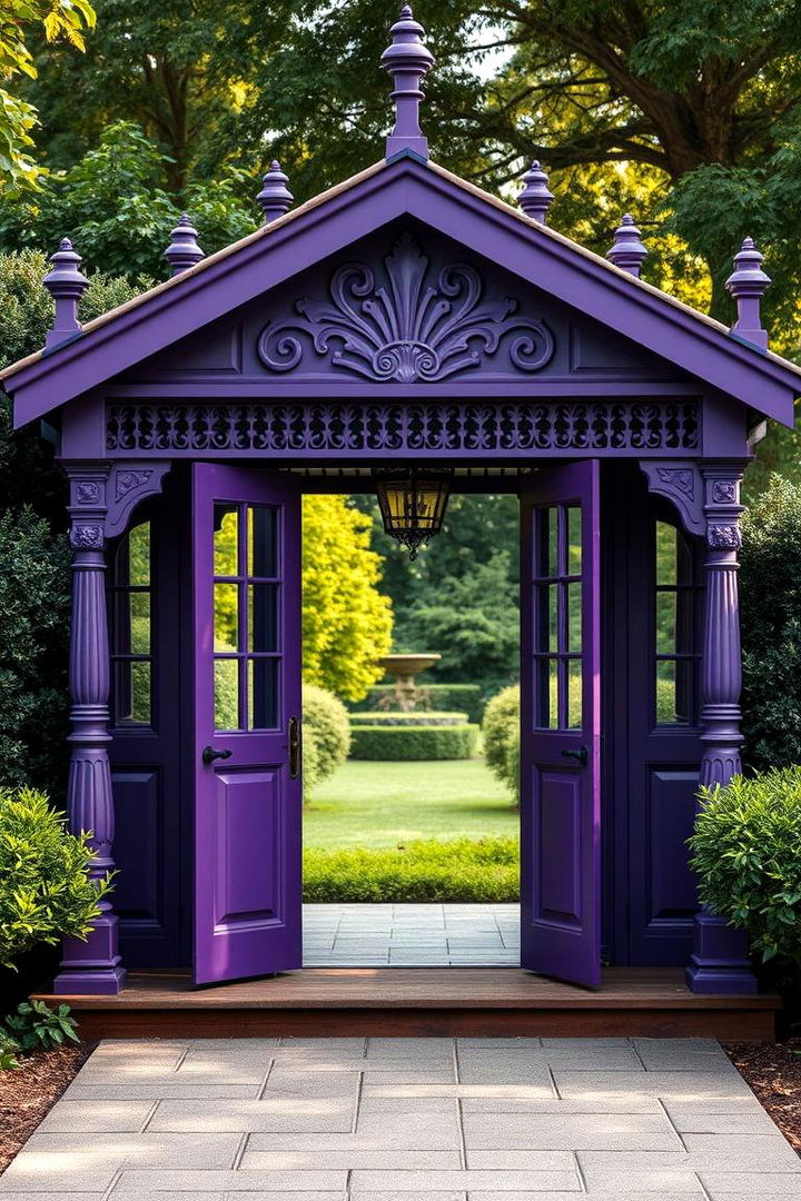 Majestic Purple Statement - 22 Shed Color Ideas