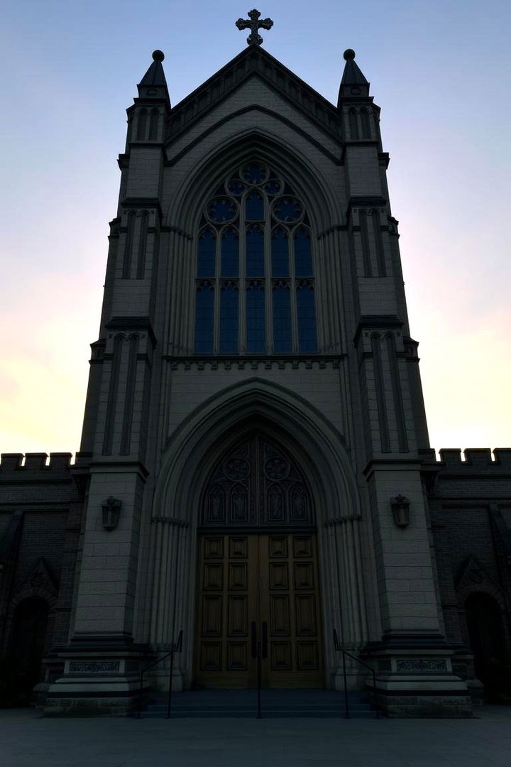 Majestic Tall Doorway - 22 Gothic Front Door Ideas