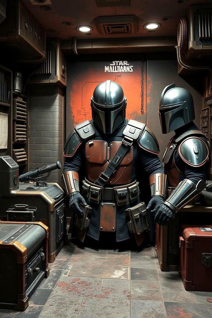 Mandalorian Armor Style Room - 22 Star Wars Room Ideas