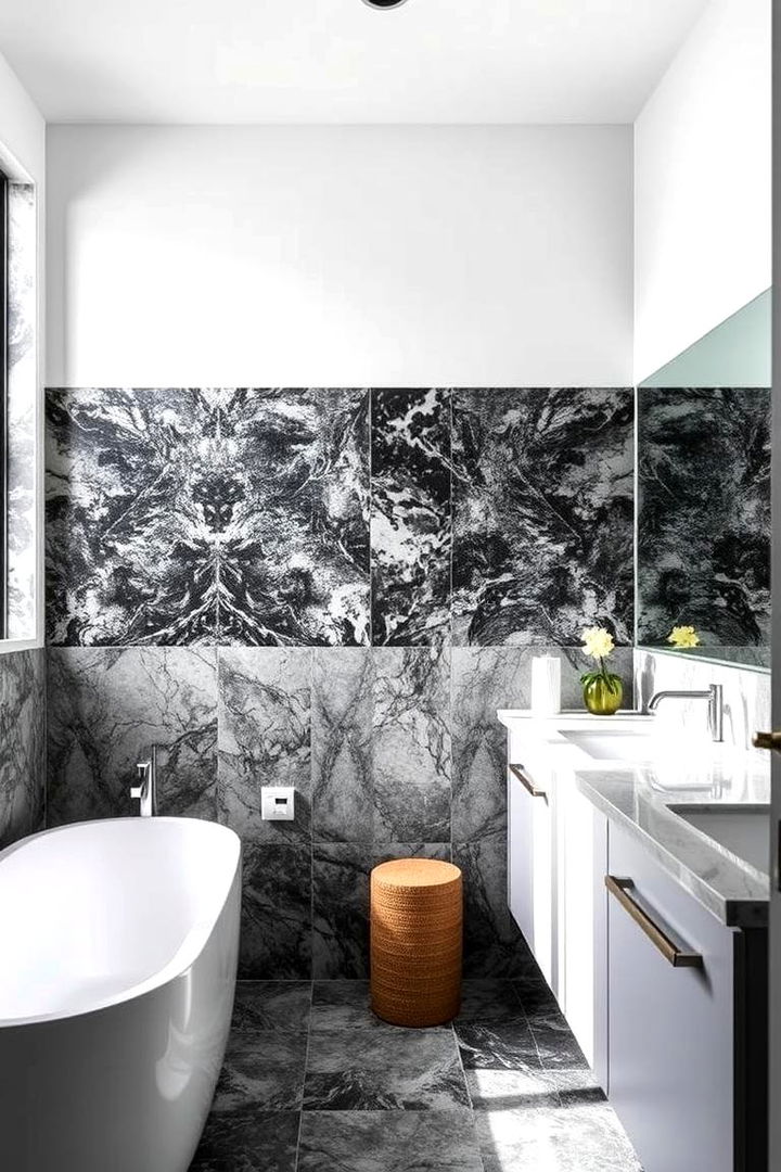 Marble Accent Walls in Bathrooms - 22 Marble Bathroom Ideas