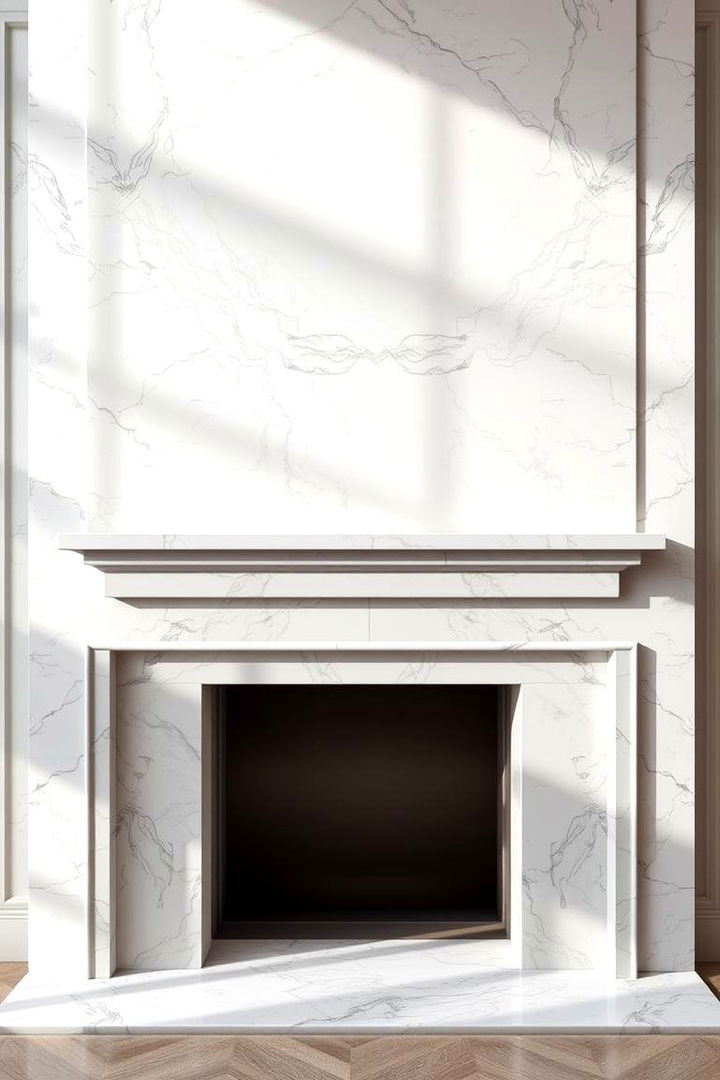 Marble Elegance for Luxury - 22 Fireplace Backsplash Ideas