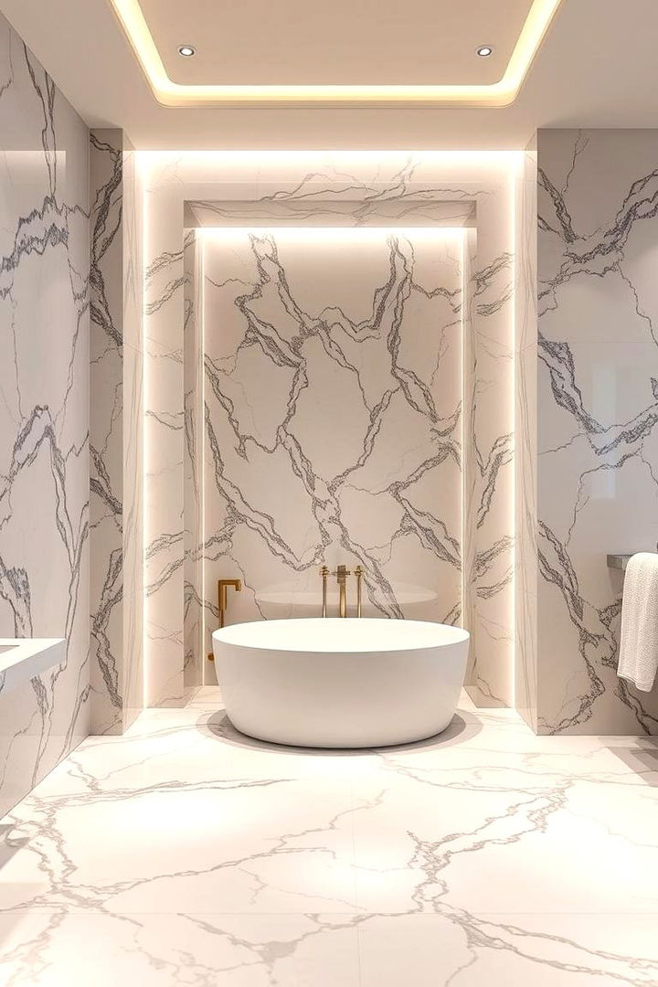 Marble Marvel Surround - 22 Bathtub Surround Ideas