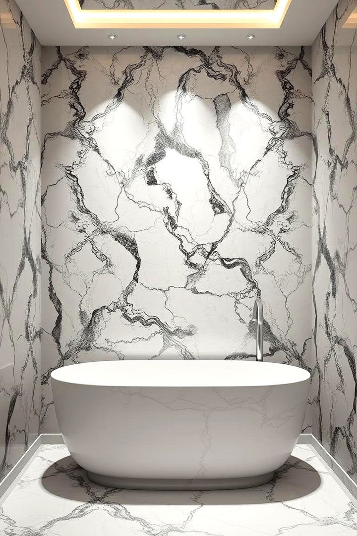 Marble Mosaics - 22 Bathroom Wallpaper Ideas
