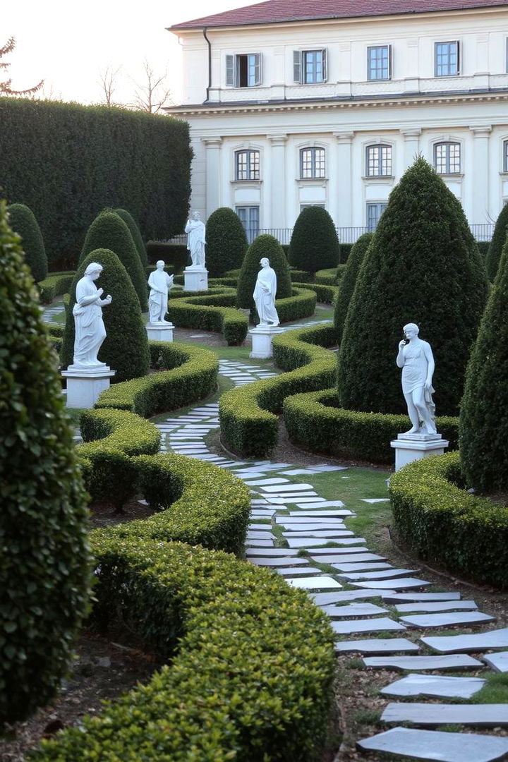Marble Statue Focal Points - 22 Greek Garden Ideas
