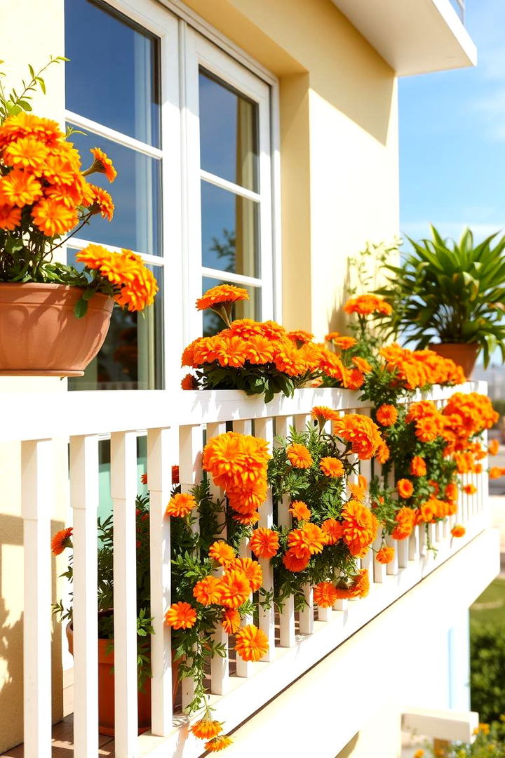 Marigolds for Radiant Warmth - 22 Flowering Plants for Balcony