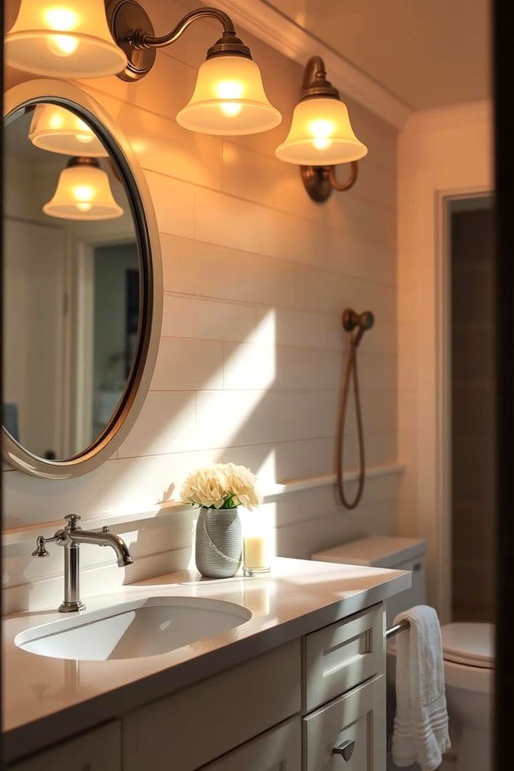 Marine Inspired Lighting - 22 Coastal Bathroom Ideas