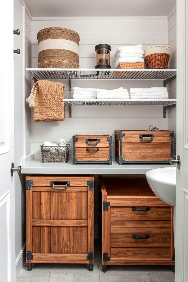 Marine Inspired Organization Pieces - 22 Nautical Bathroom Ideas