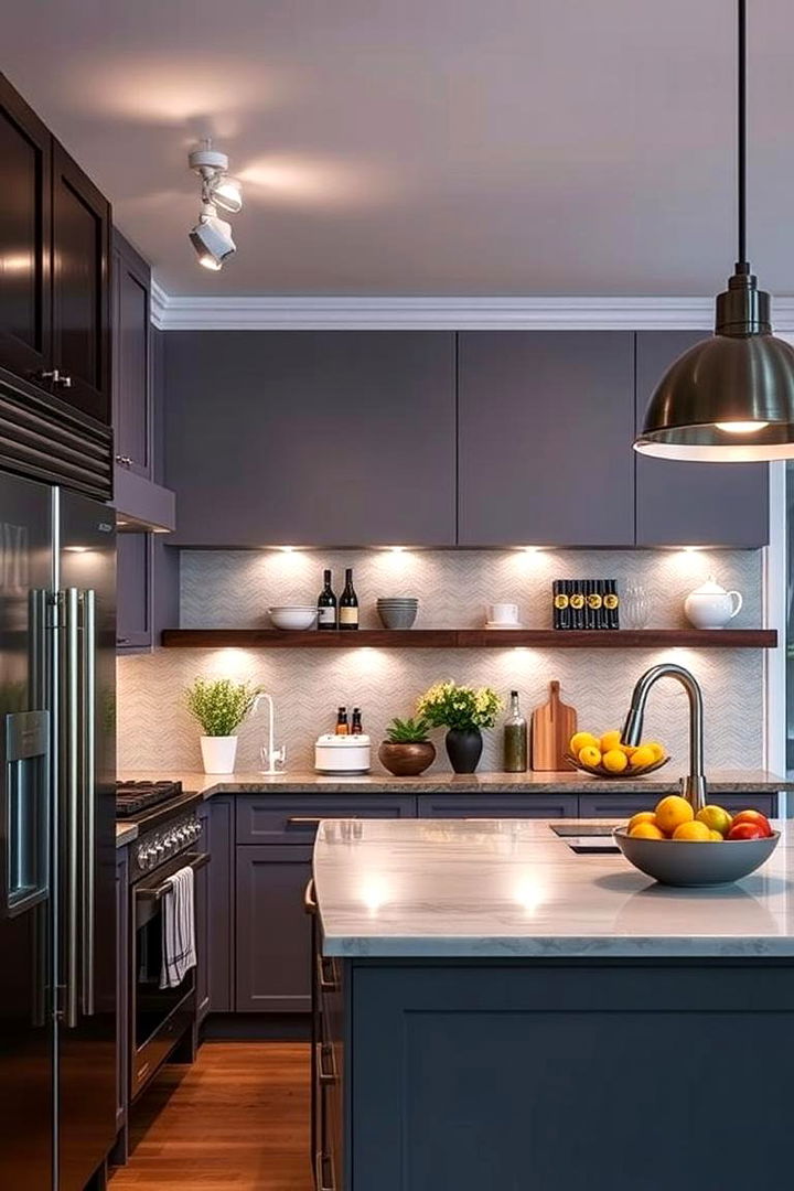 Market Variety Mix of Bold and Subtle Fixtures - 22 Kitchen Track Lighting Ideas