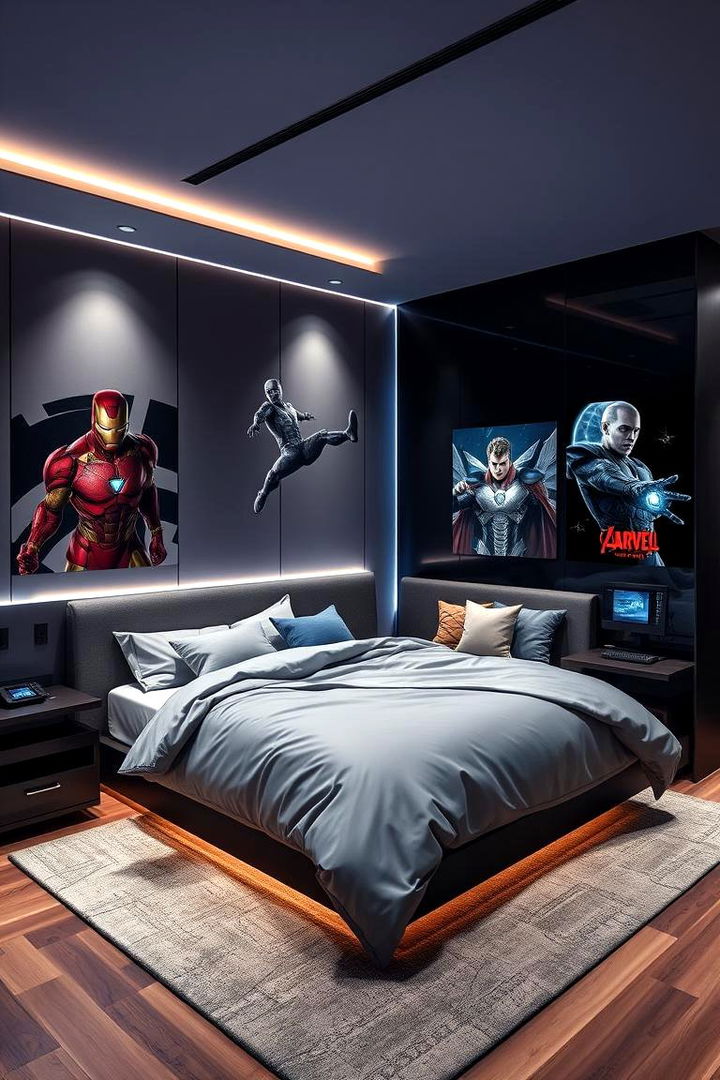 Marvel Tech Integration - 22 Marvel Bedroom Ideas
