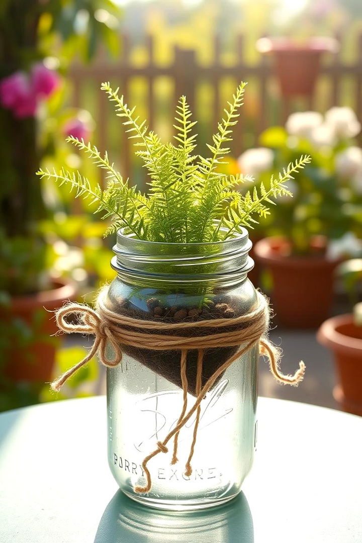 Mason Jar Enchantment - 22 Fairy Garden Container Ideas