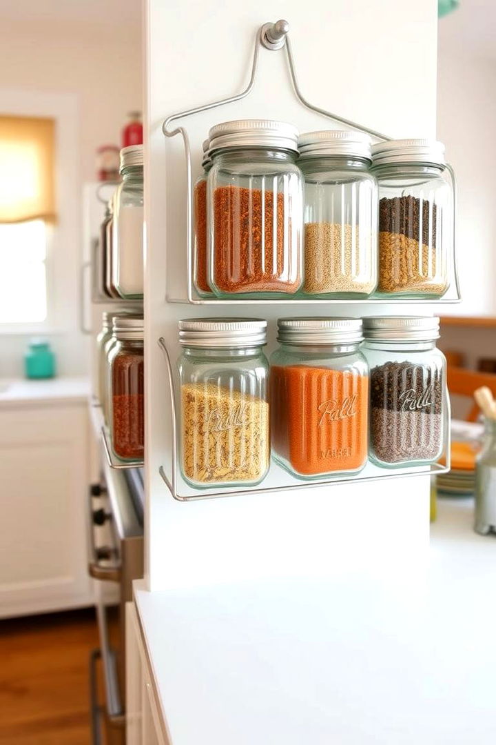 Mason Jar Spice Rack - 22 Spice Rack Ideas