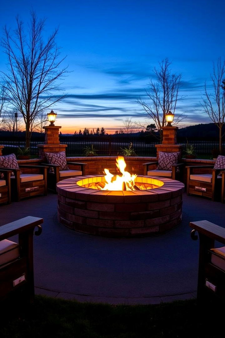 Masonry Fire Pits - 22 Rustic Landscaping Ideas