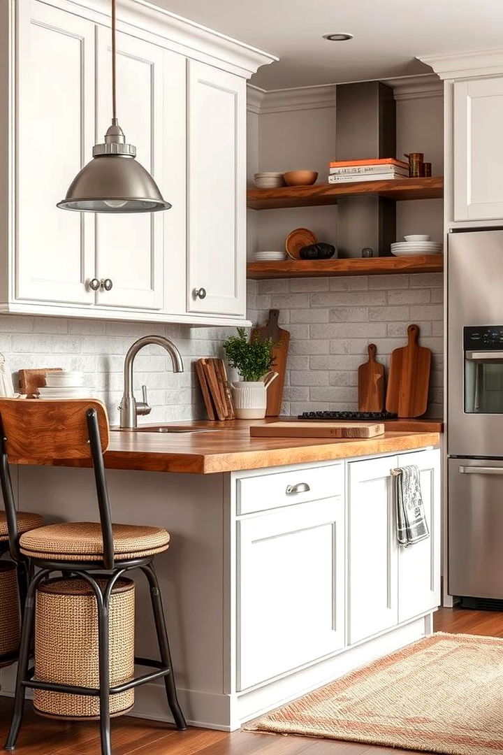 Material and Texture Harmony - 22 Off-white Kitchen Cabinets