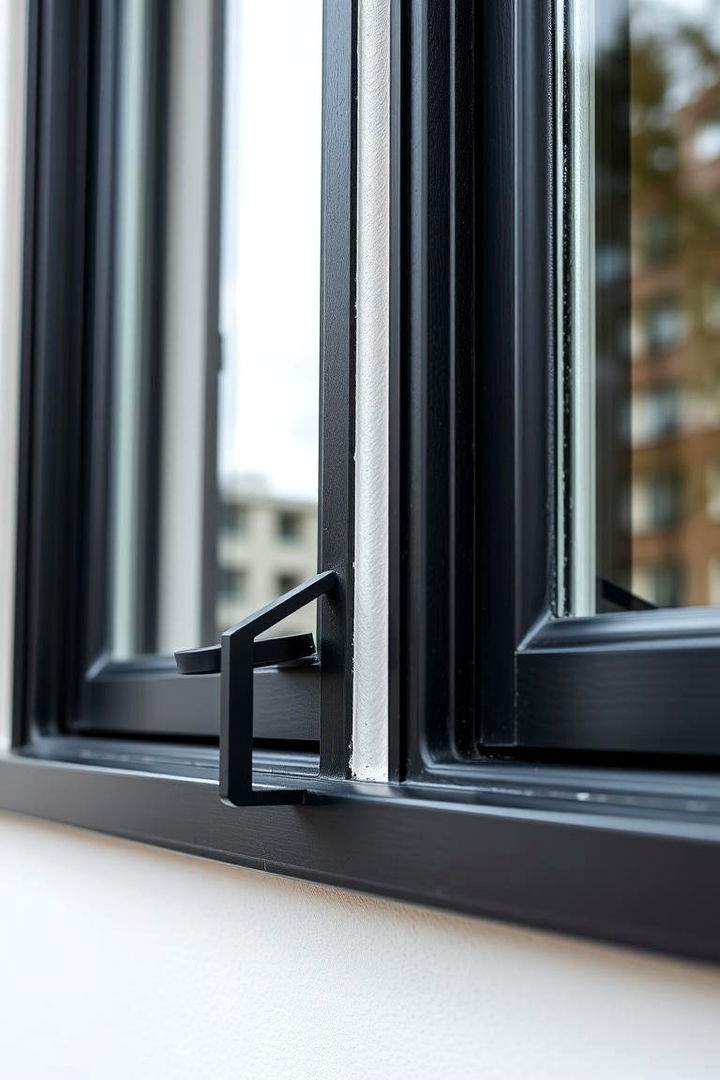 Matte Black Accents - 22 Modern Window Trim Ideas