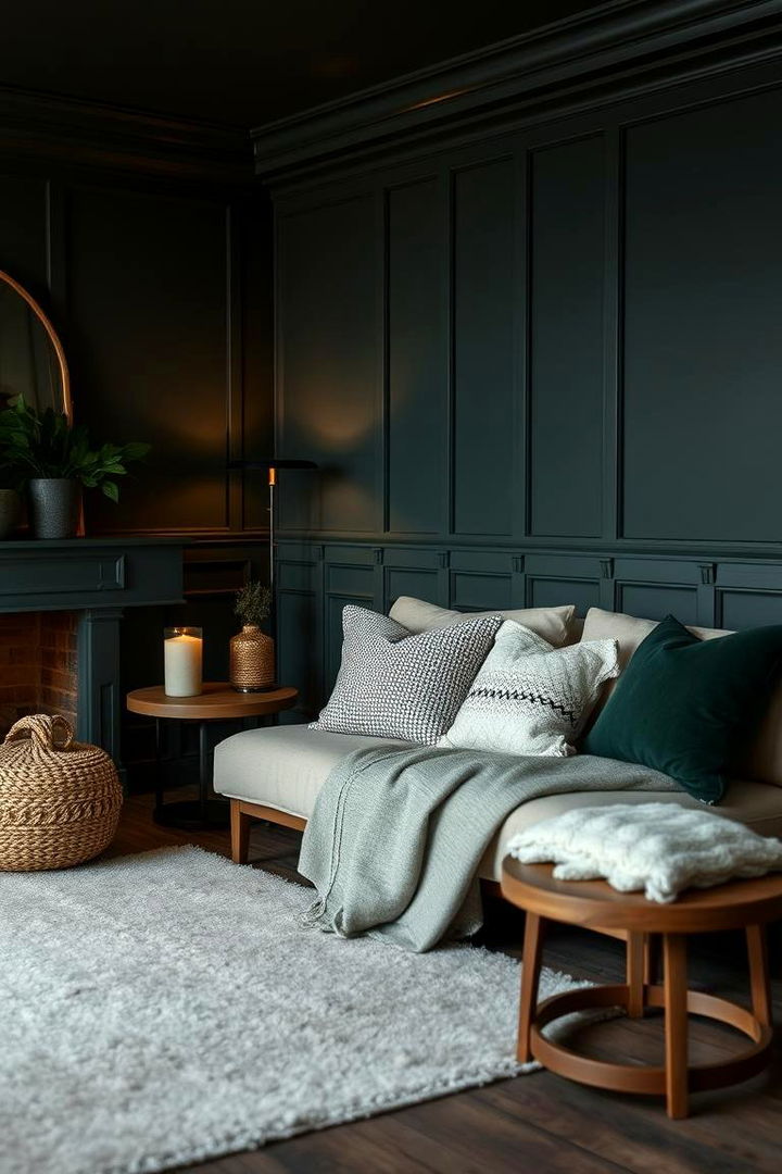 Matte Finish Elegance in Dark Green Decor - 22 Dark Green Bedroom Ideas
