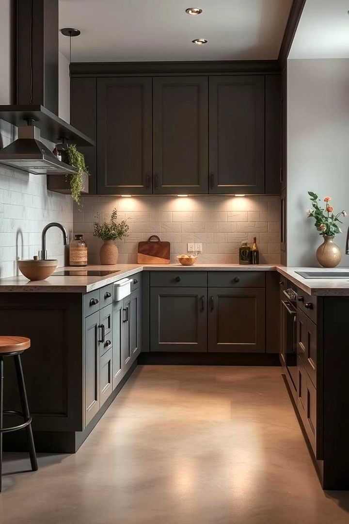 Matte Finish Sophistication - 22 Linoleum Kitchen Flooring Ideas