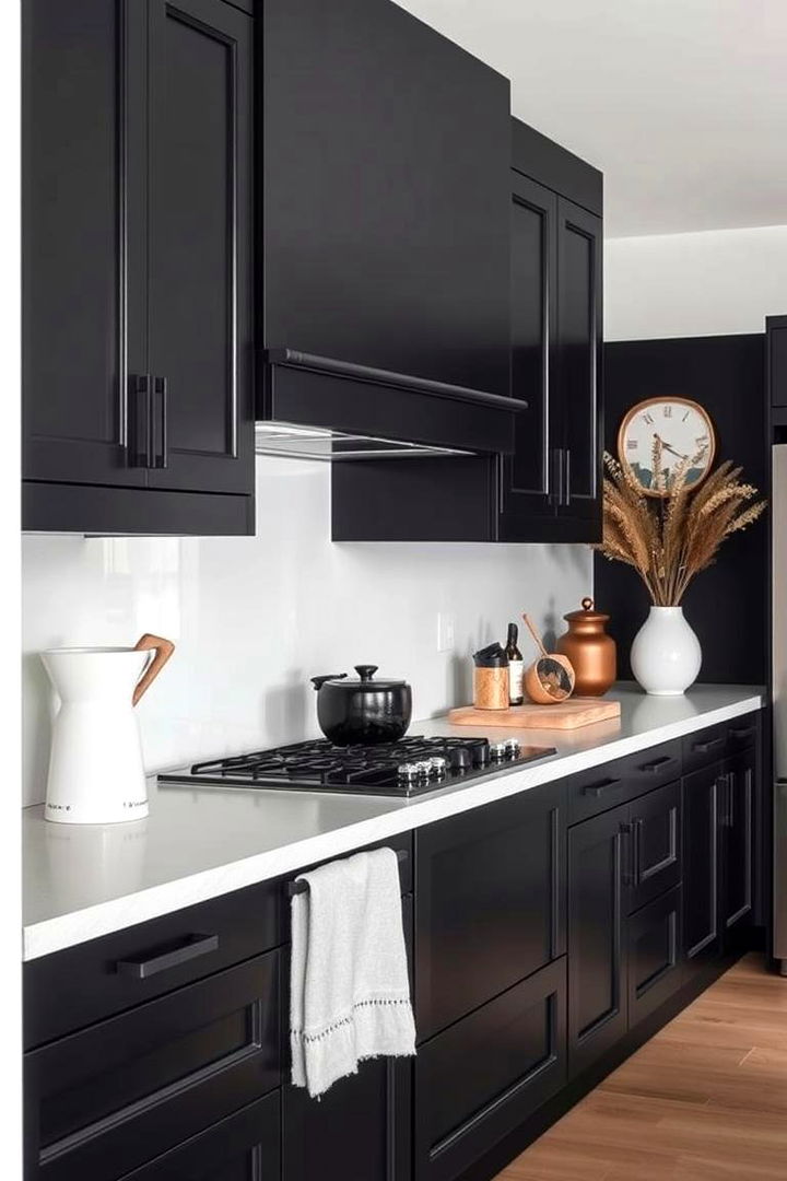 Matte Finishes - 22 Kitchens With Black Cabinets