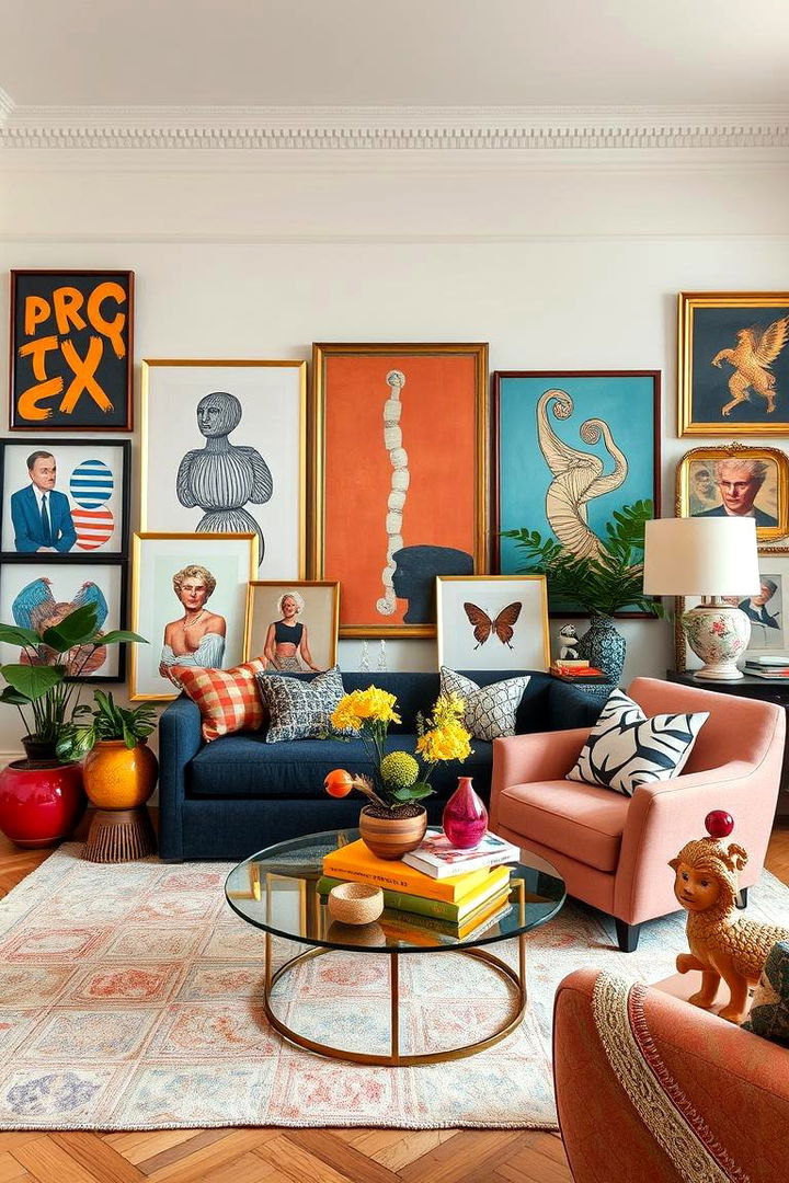 Maximalist Decor for Bold Expression - 22 Black Boho Living Room Ideas
