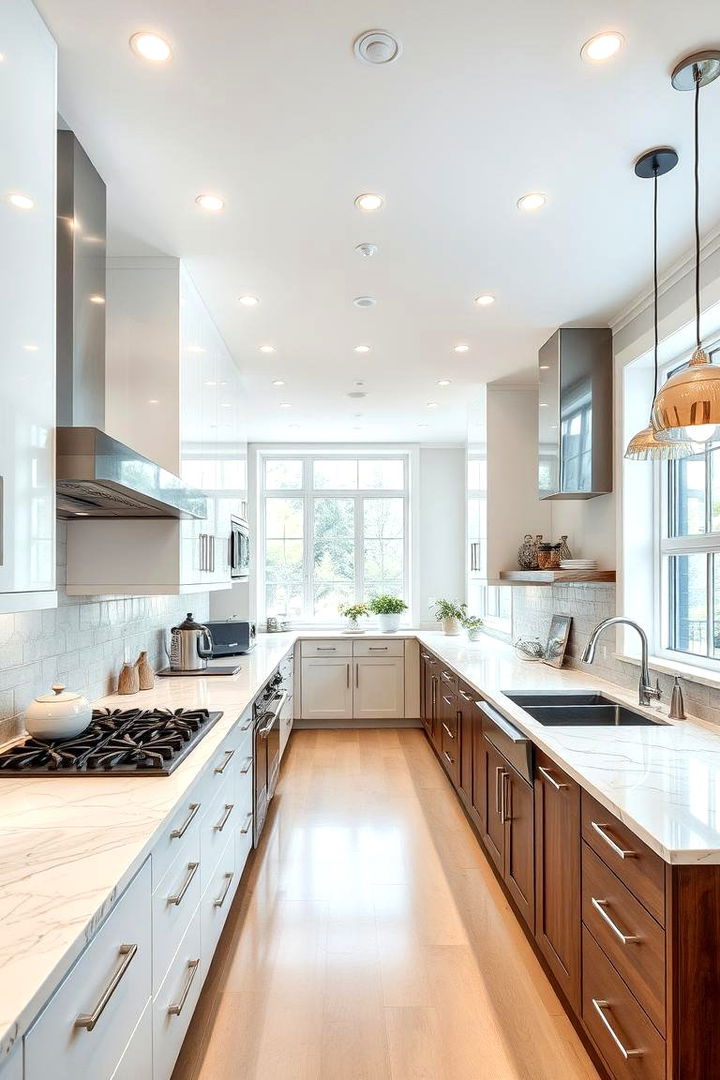 Maximized Counter Space - 22 Double Island Kitchen Ideas