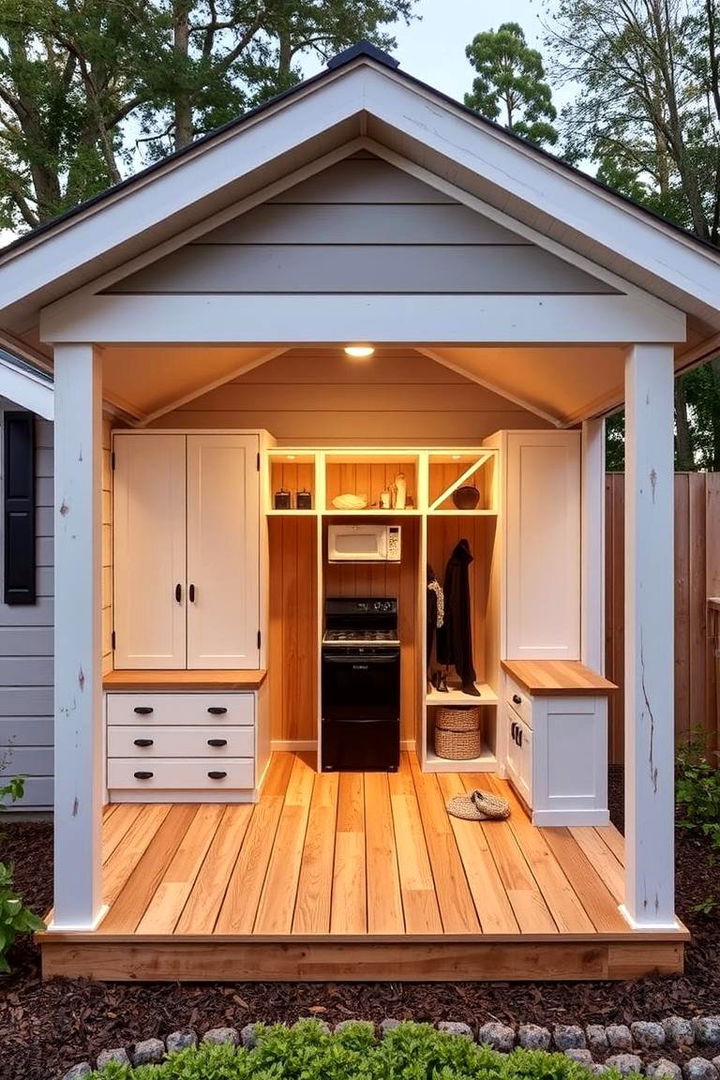 Maximized Storage Solutions - 22 Shed Roof Porch Design Ideas