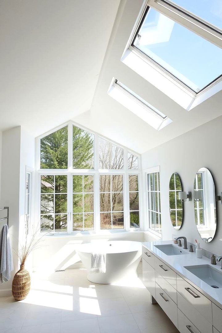 Maximizing Natural Light - 22 Small Master Bathroom Ideas