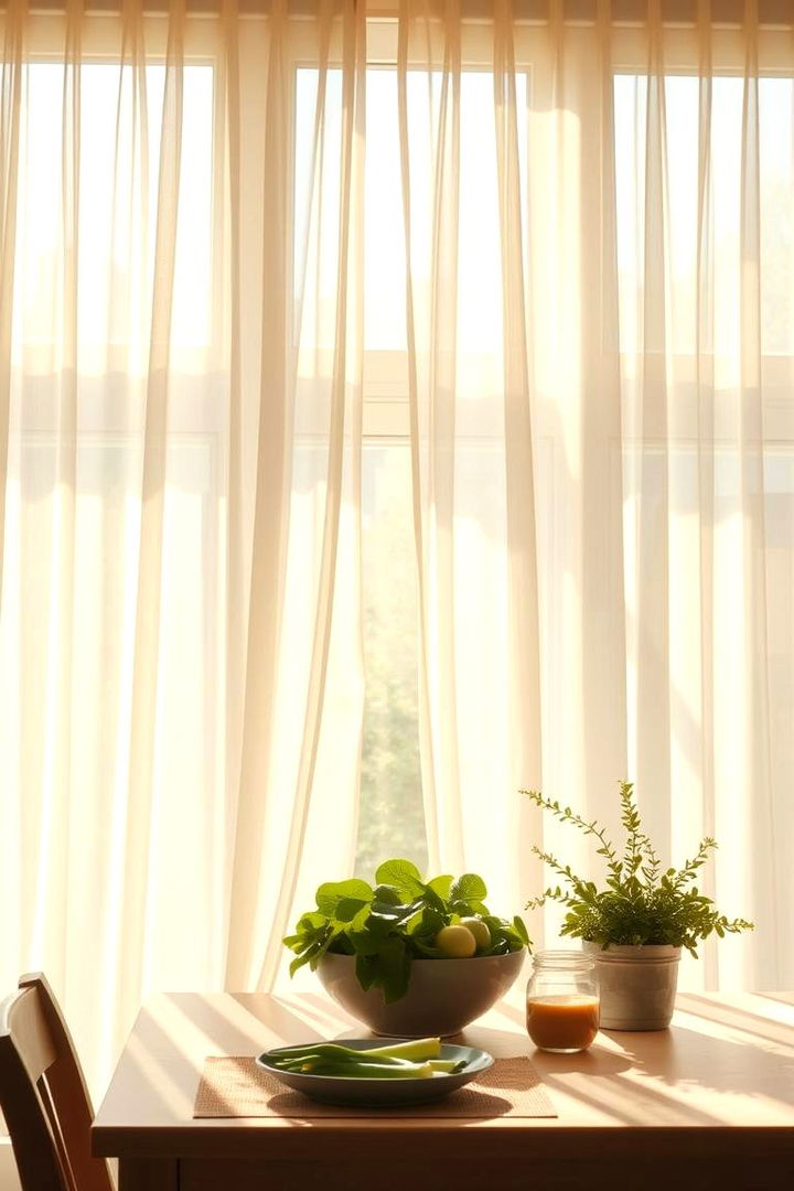 Maximizing Natural Light Sheer Curtains - 22 Kitchen Curtain Ideas