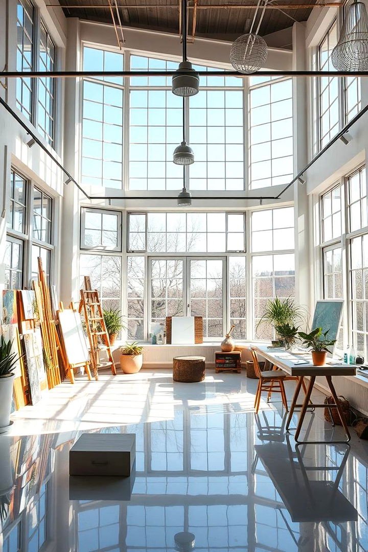 Maximizing Natural Light - 22 Art Room Ideas
