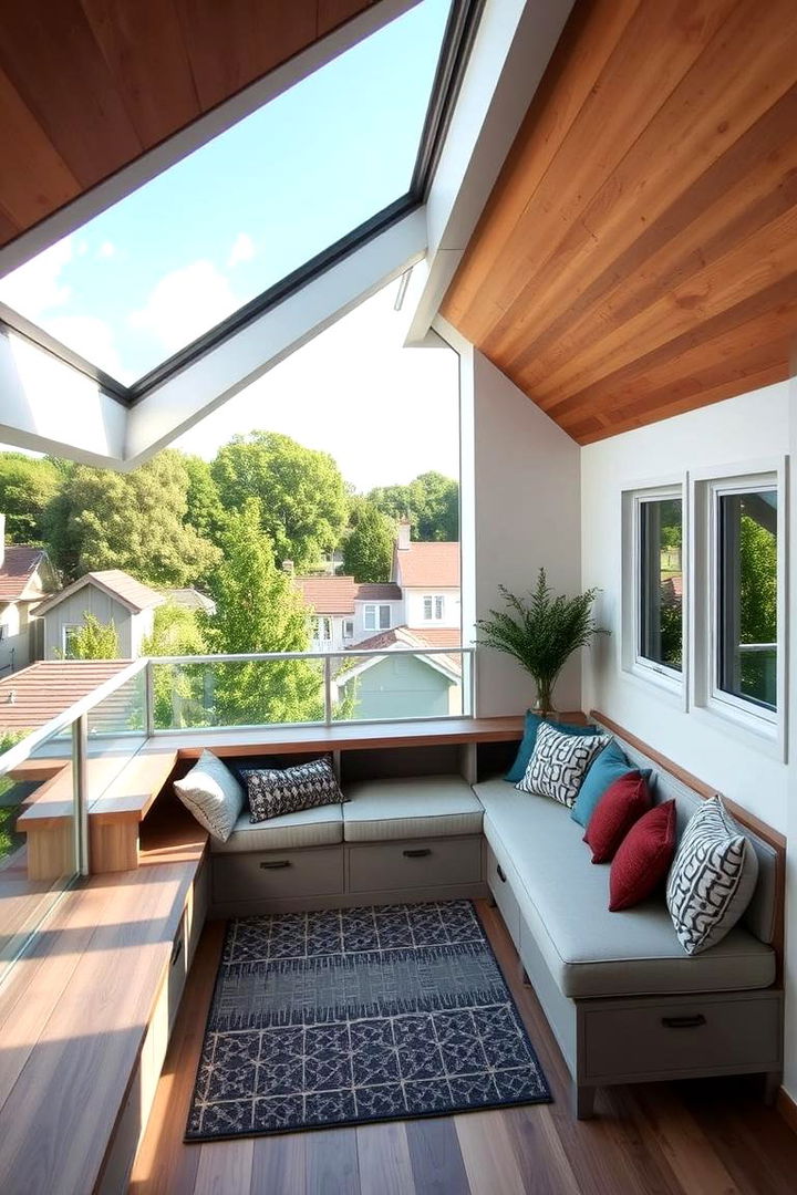 Maximizing Space with Built In Seating for Optimal Style - 22 Dormer Balcony Ideas