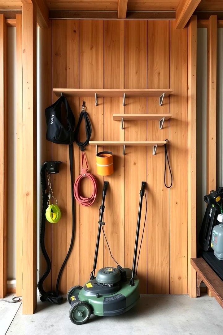Maximizing Vertical Space - 22 Lawn Mower Storage Ideas
