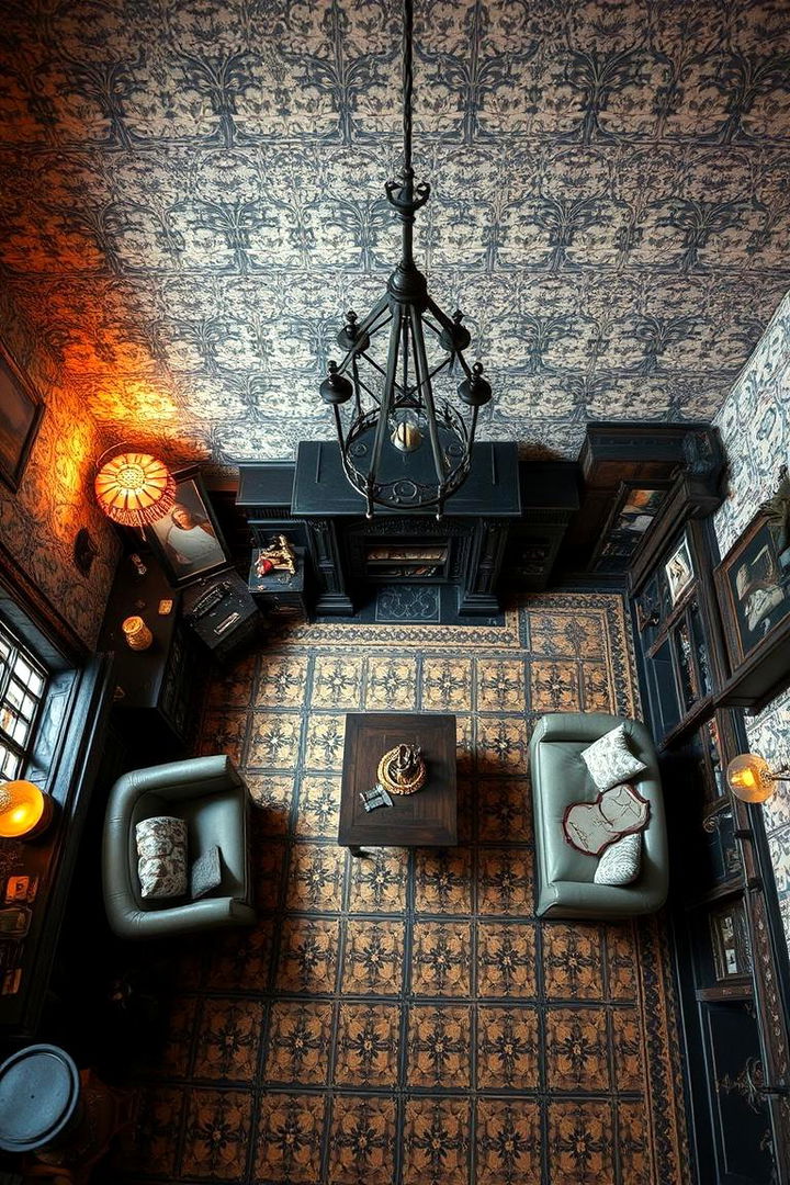 Medieval Inspired Patterns - 22 Gothic Living Room Ideas