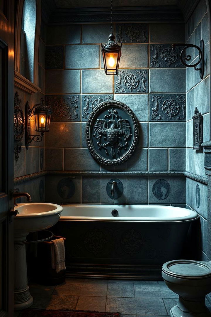 Medieval Motif Influences - 22 Gothic Bathroom Ideas